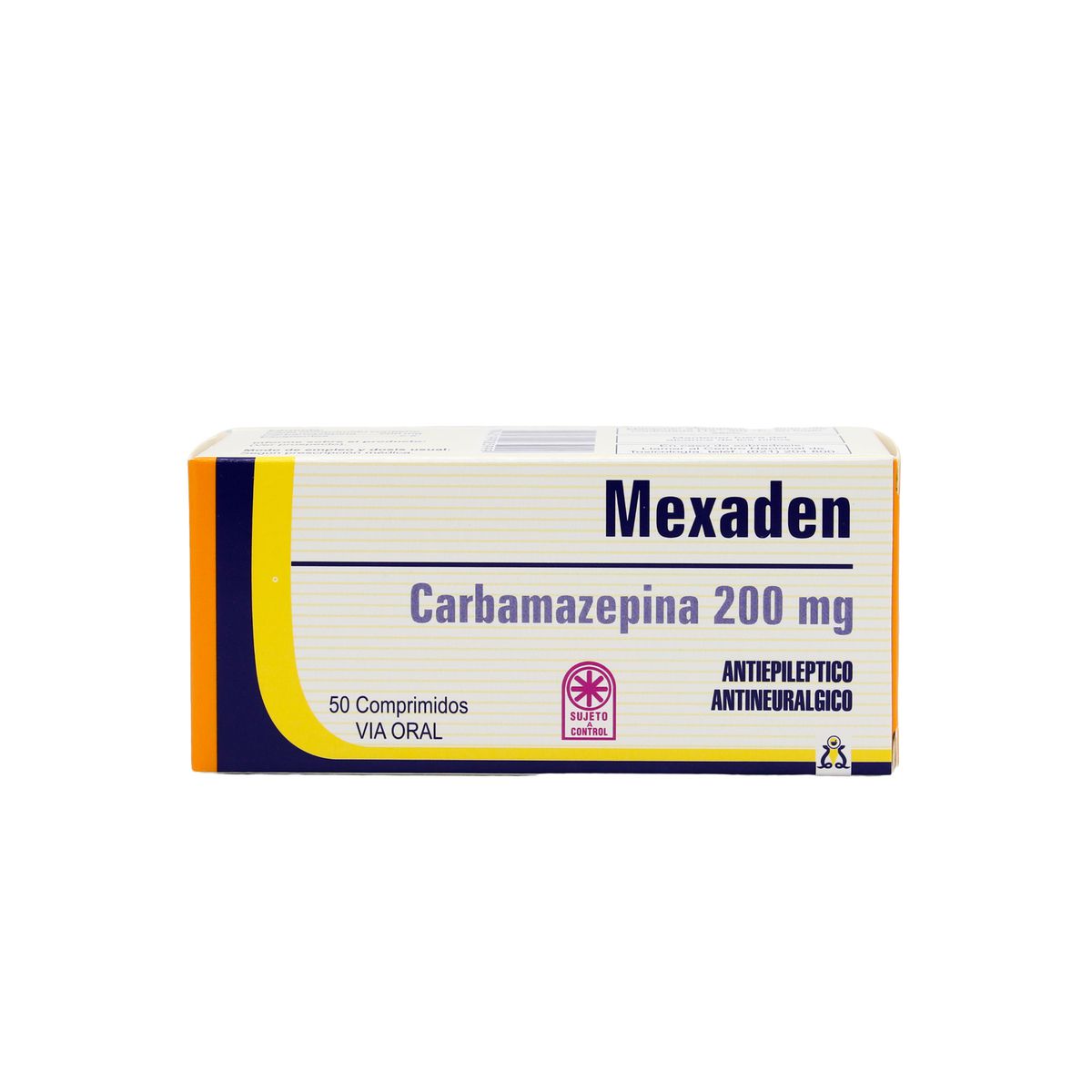 Mexaden Carbamazepina 200 mg - Caja de 50 comprimidos