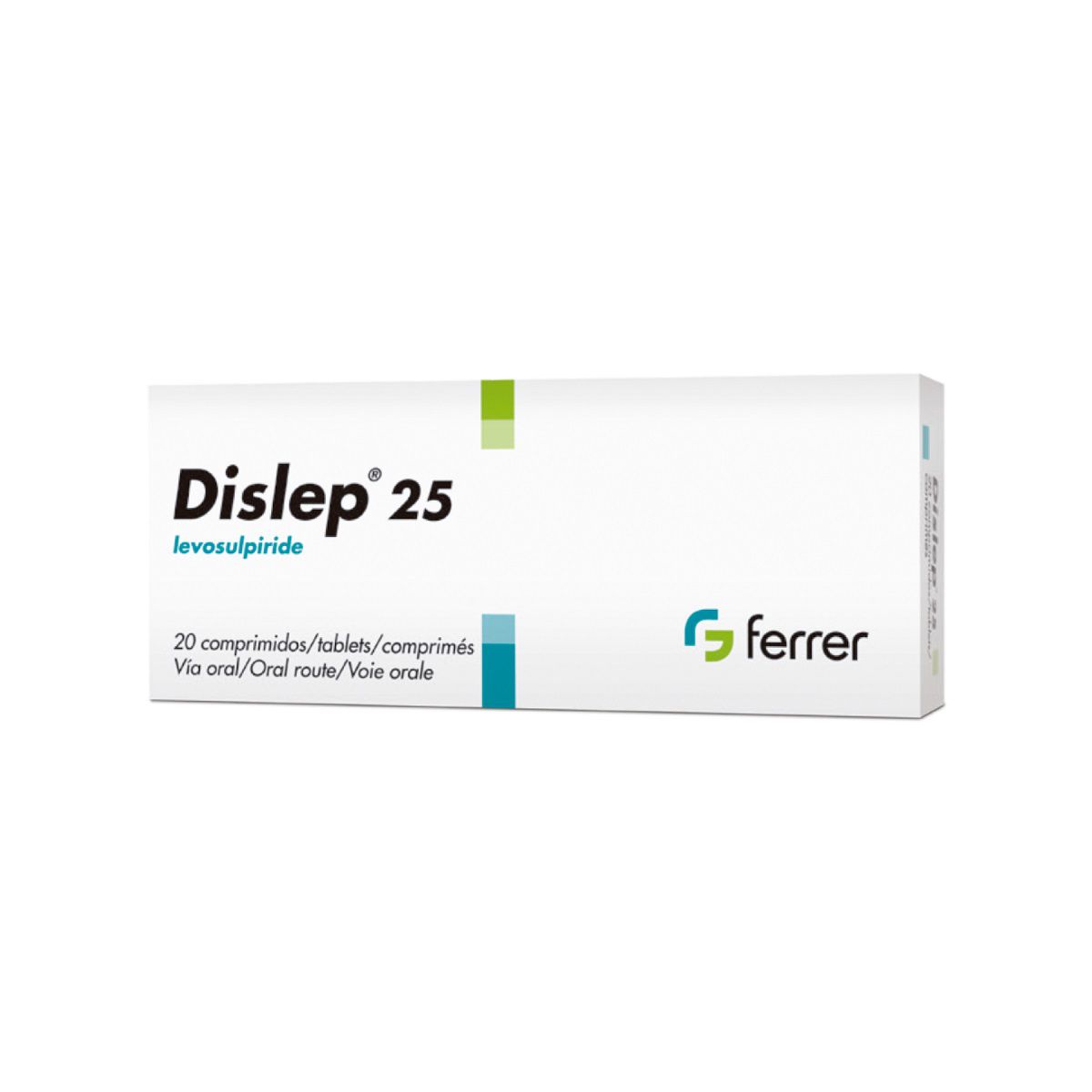 Dislep ® 25 Levosulpiride - Caja de 20 comprimidos