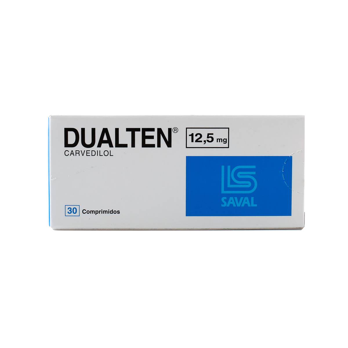 Dualten ® Carvedilol 12,5 mg - Caja de 30 comprimidos
