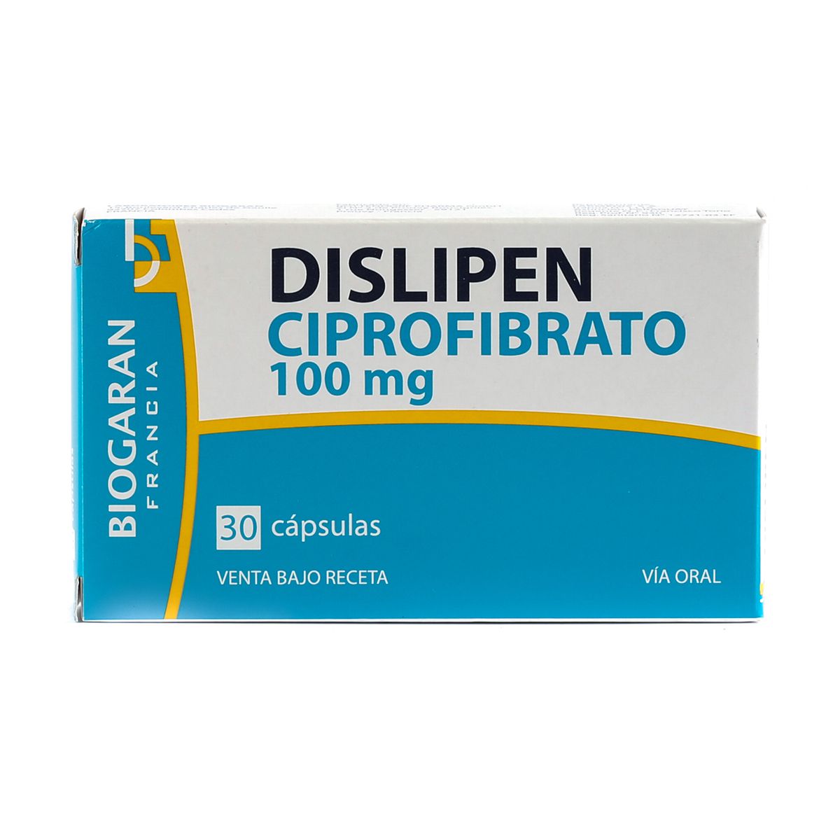 Dislipen Ciprofibrato 100 mg - Caja de 30 cápsulas