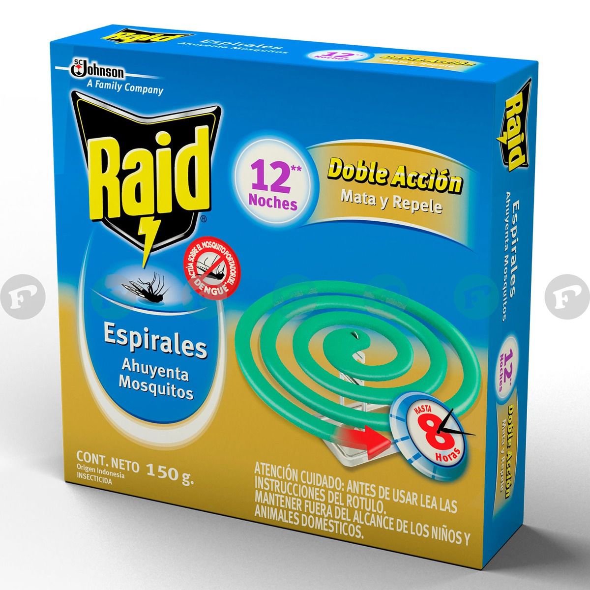 Raid Espirales Ahuyenta Mosquitos - Caja de 12 unidades