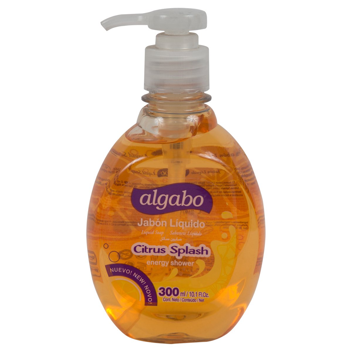 Algabo Jabón Liquido Citrus Splash - Frasco de 300 ml