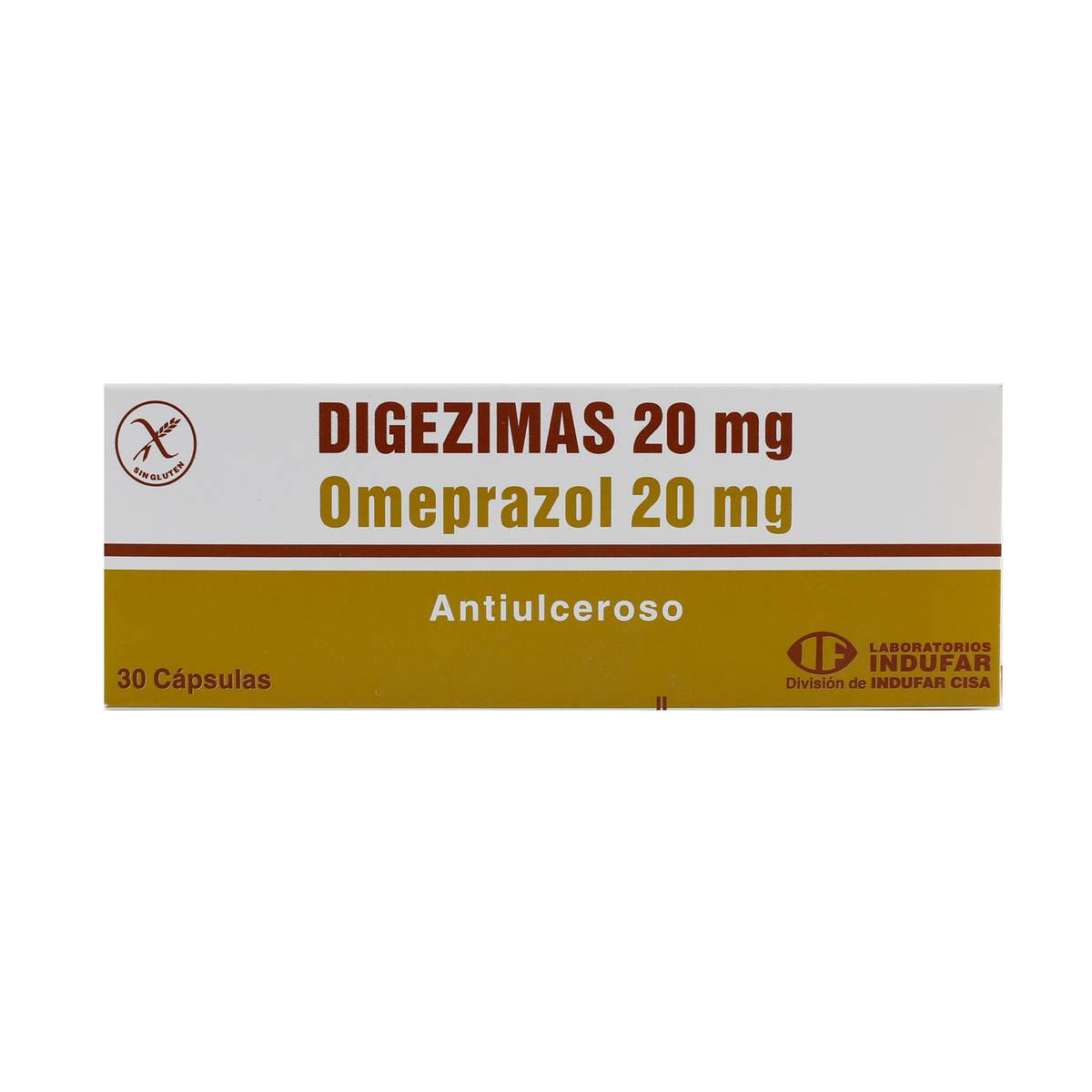 Digezimas 20 mg Omeprazol 20 mg - Caja de 30 cápsulas
