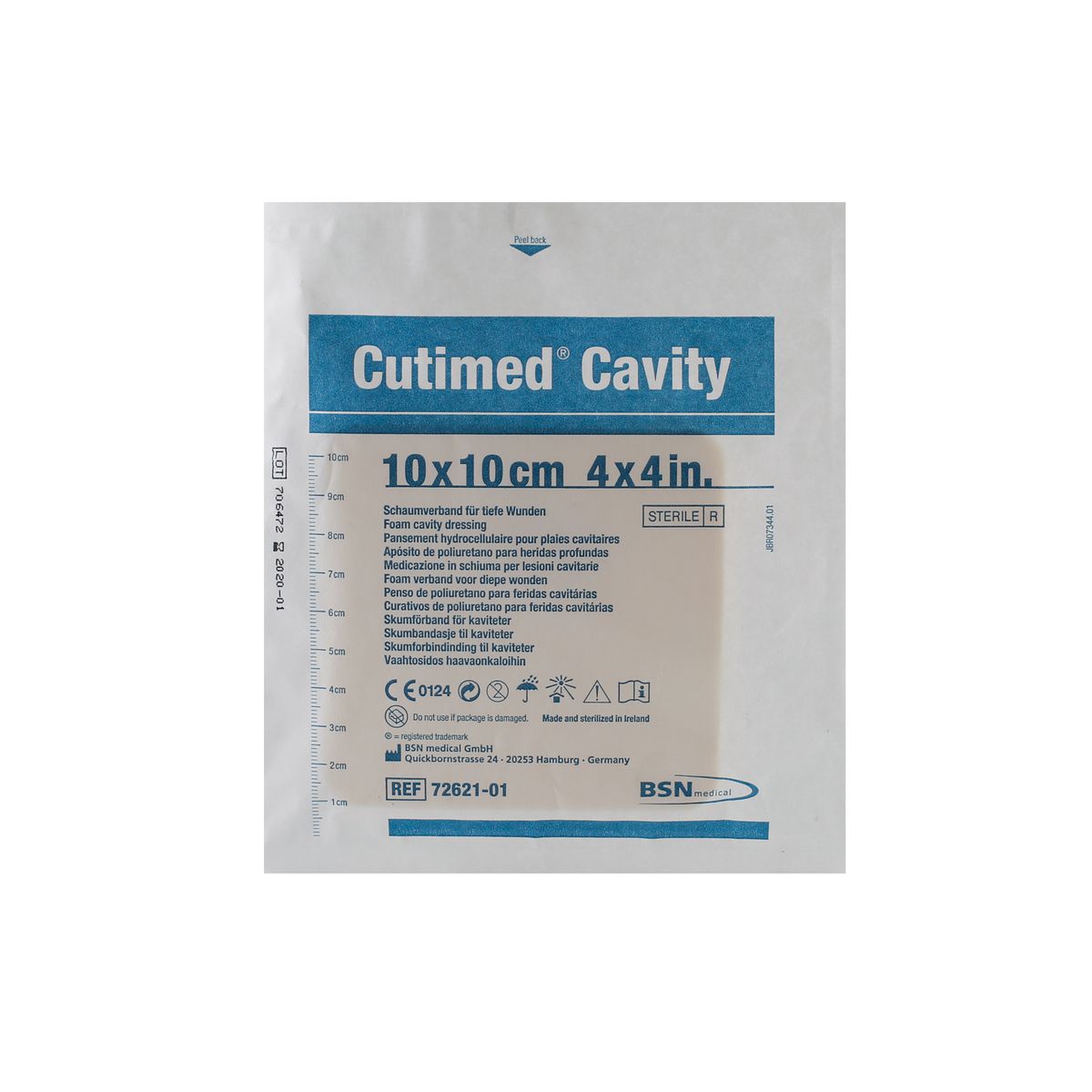 Cutimed Cavity 10 x 10 cm 72621-01 - Sobre de 1 unidad