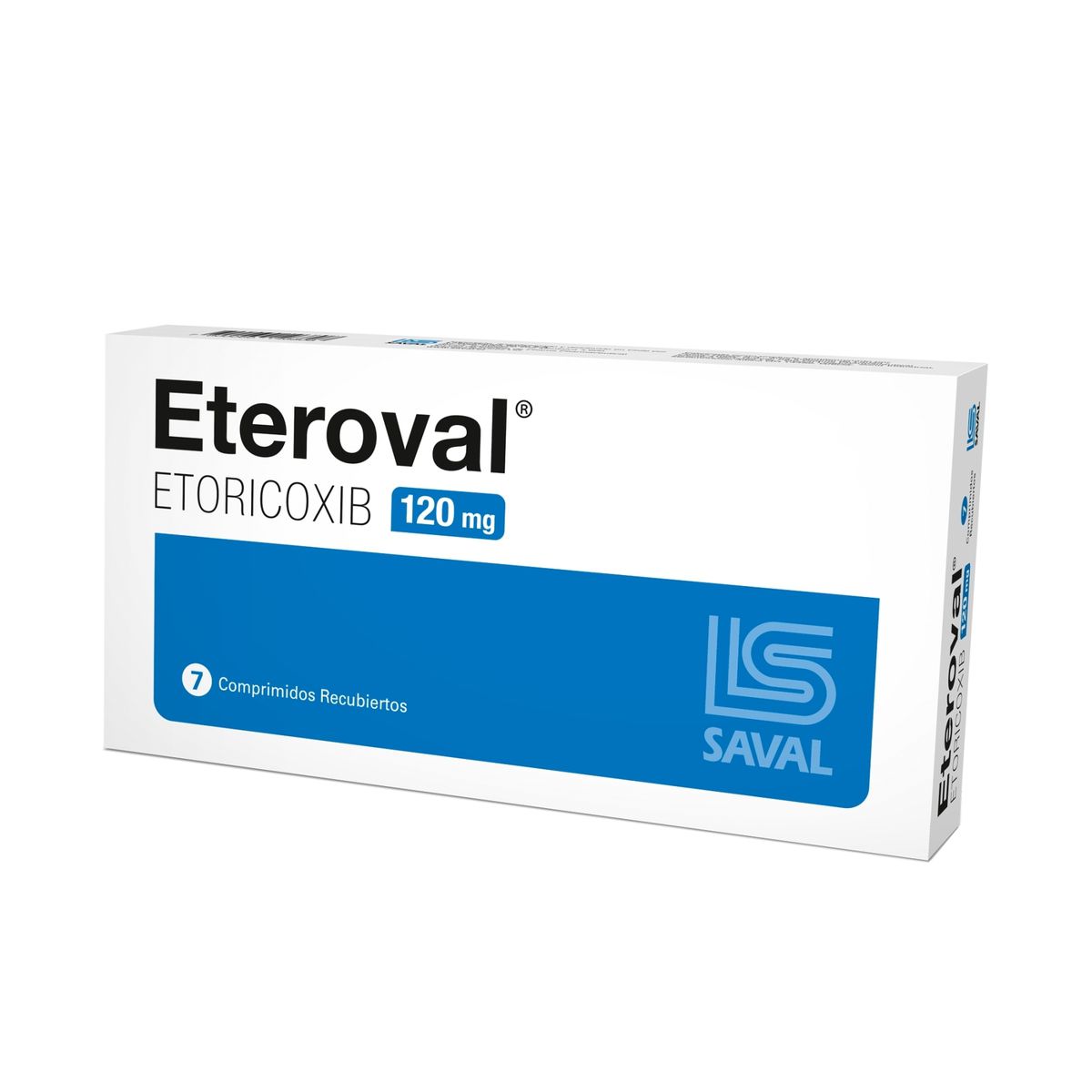 ETEROVAL 120 MG. - CAJA DE 7 COMPRIMIDOS RECUBIERTOS