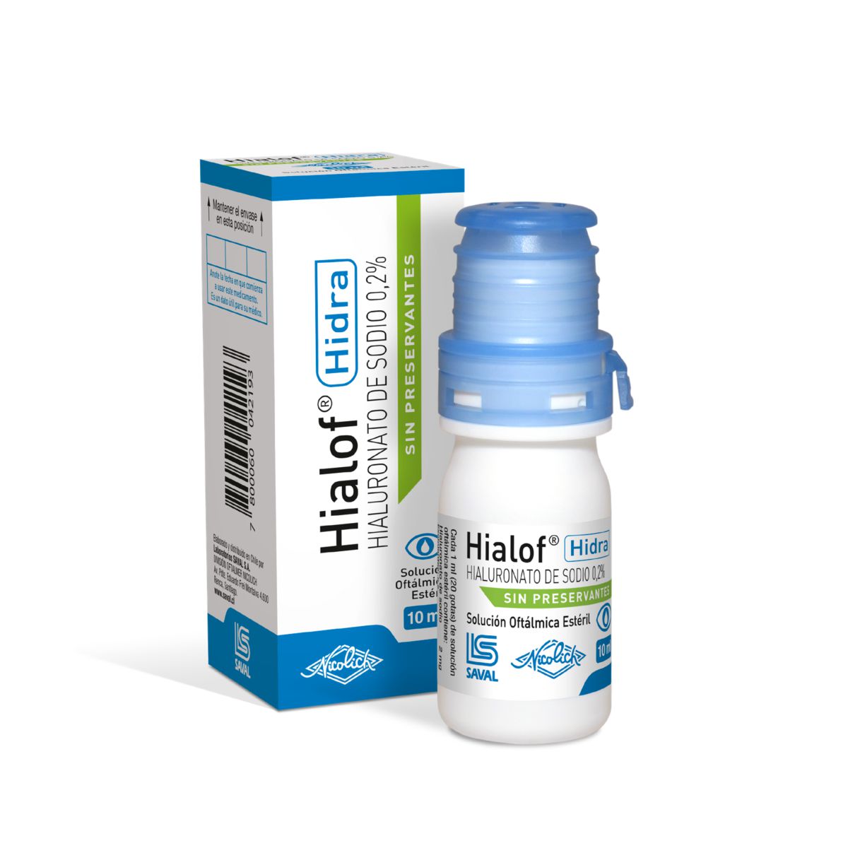 Hialof Hialuronato de Sodio 0,2% mg - Frasco de 10 ml