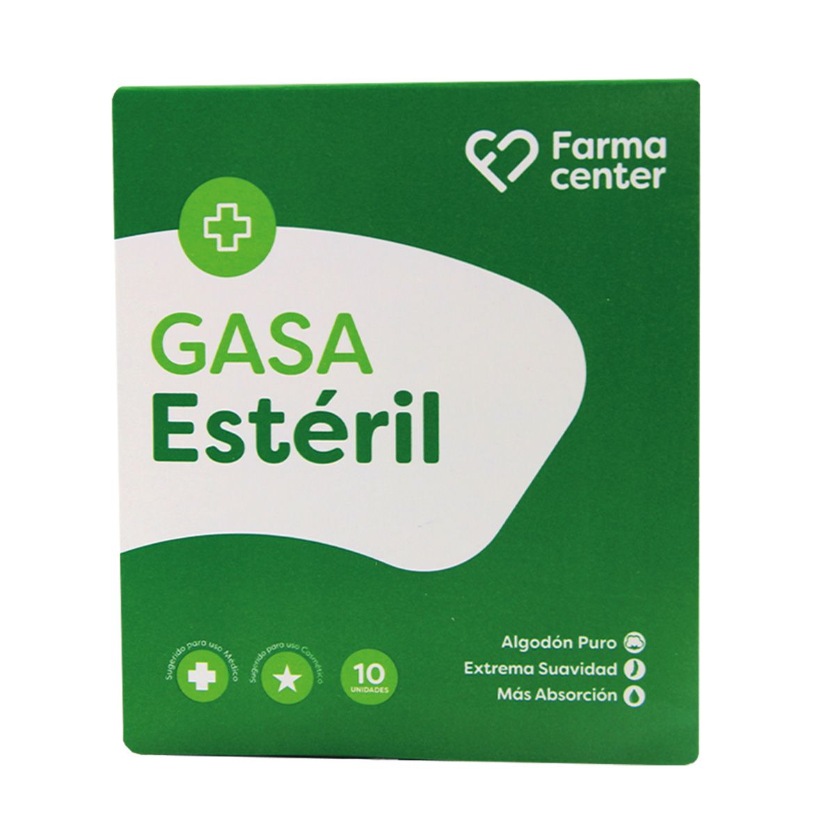 Farmacenter Gasa Estéril - Caja de 10 unidades