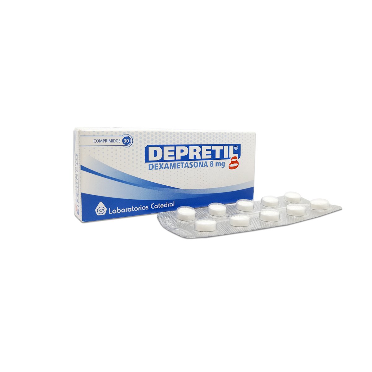Depretil 8 Dexametasona 8 mg - Caja de 30 comprimidos
