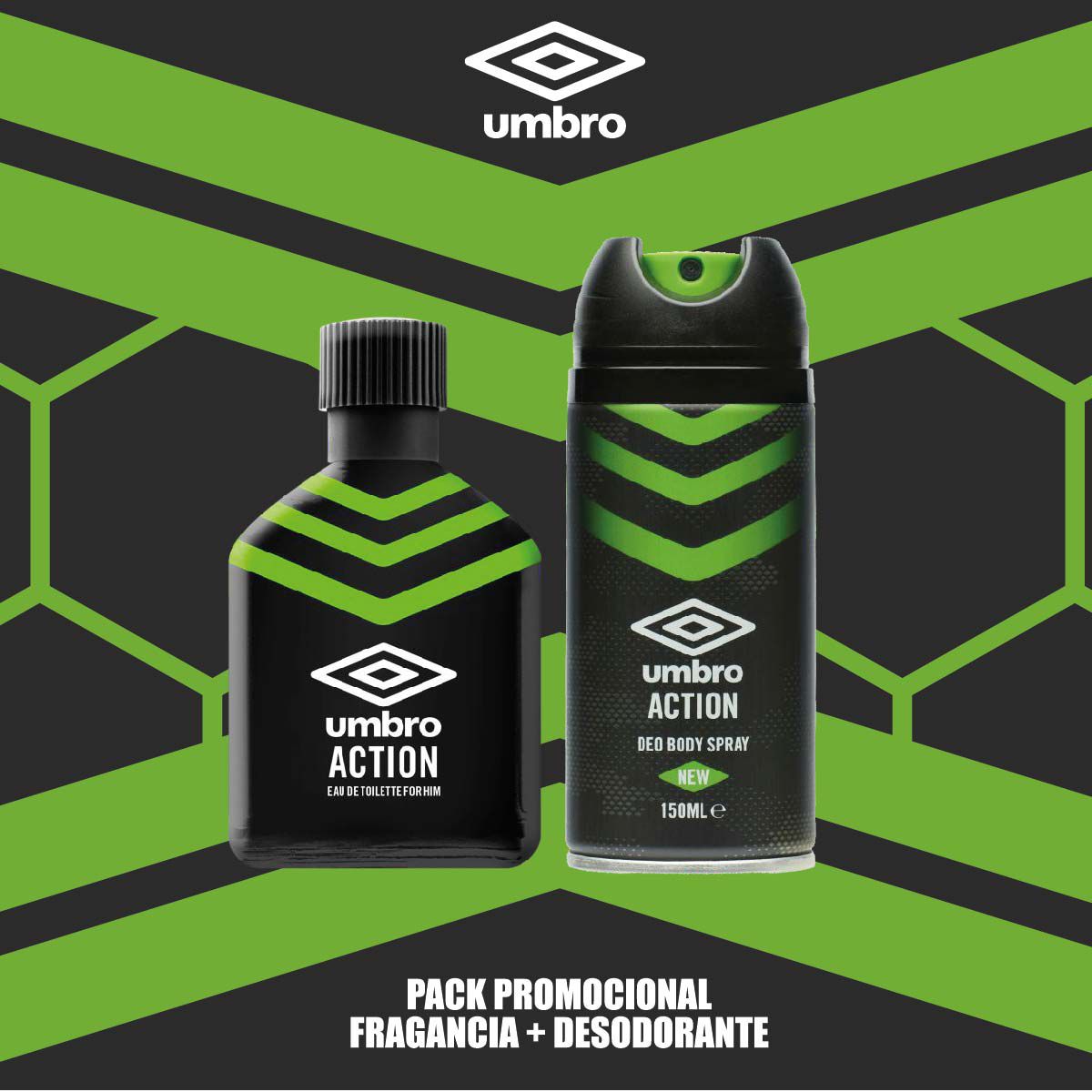 UMBRO EAU DE TOILETTE ACTION EDT 100 ML+DEO