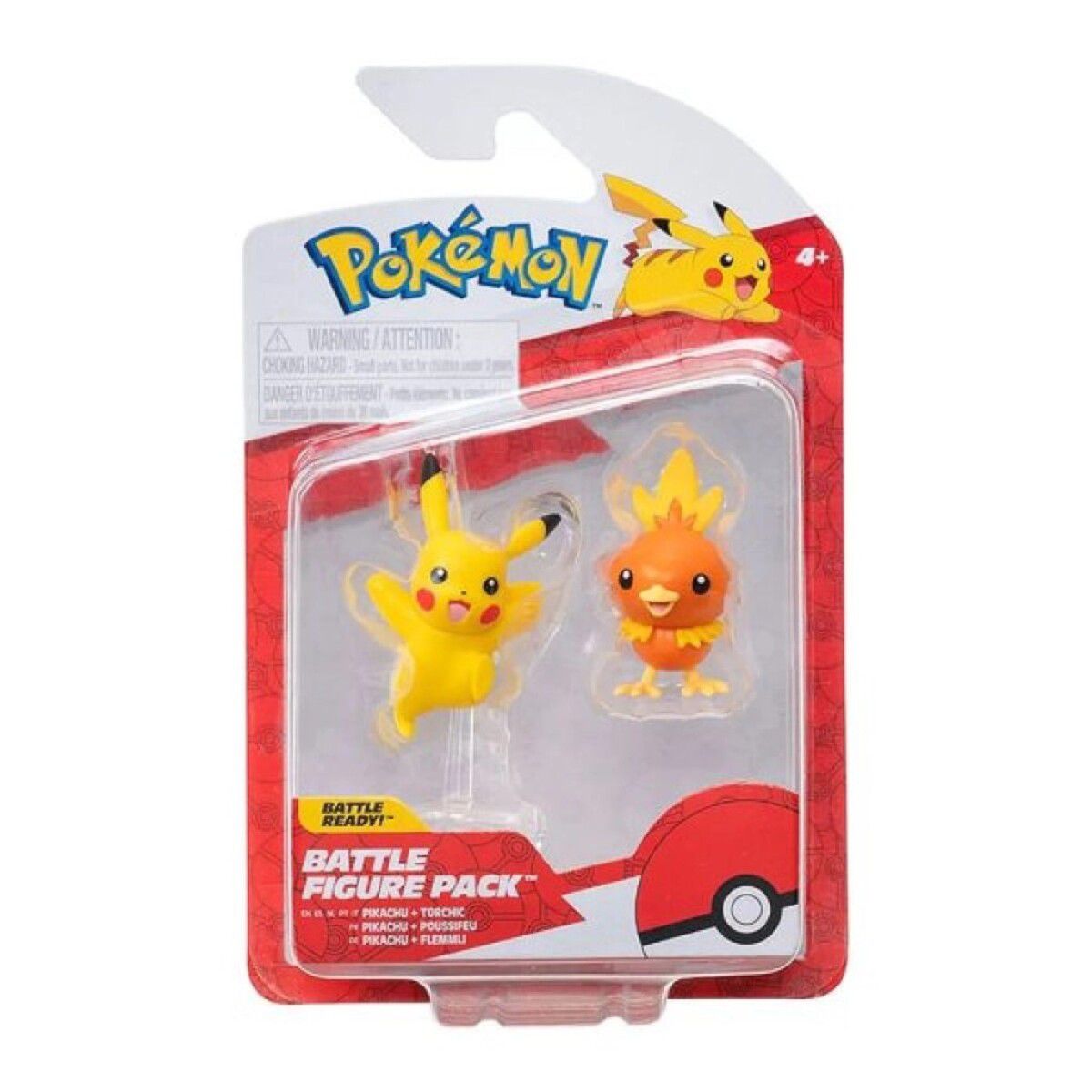 JAZWARES POKEMON BATTLE FIG.TORCHIC + PIKACHU